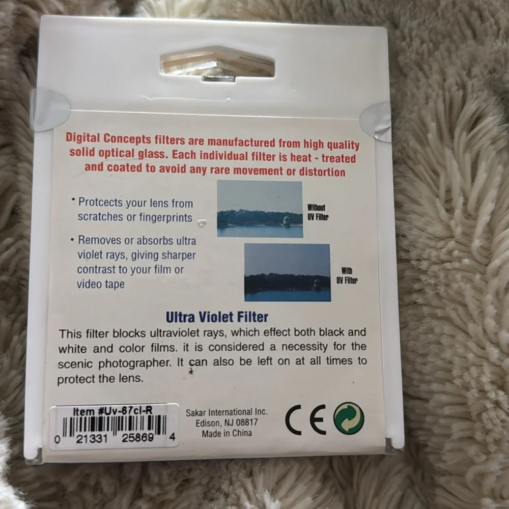 Blue and Orange Professional Camera Lens Filters